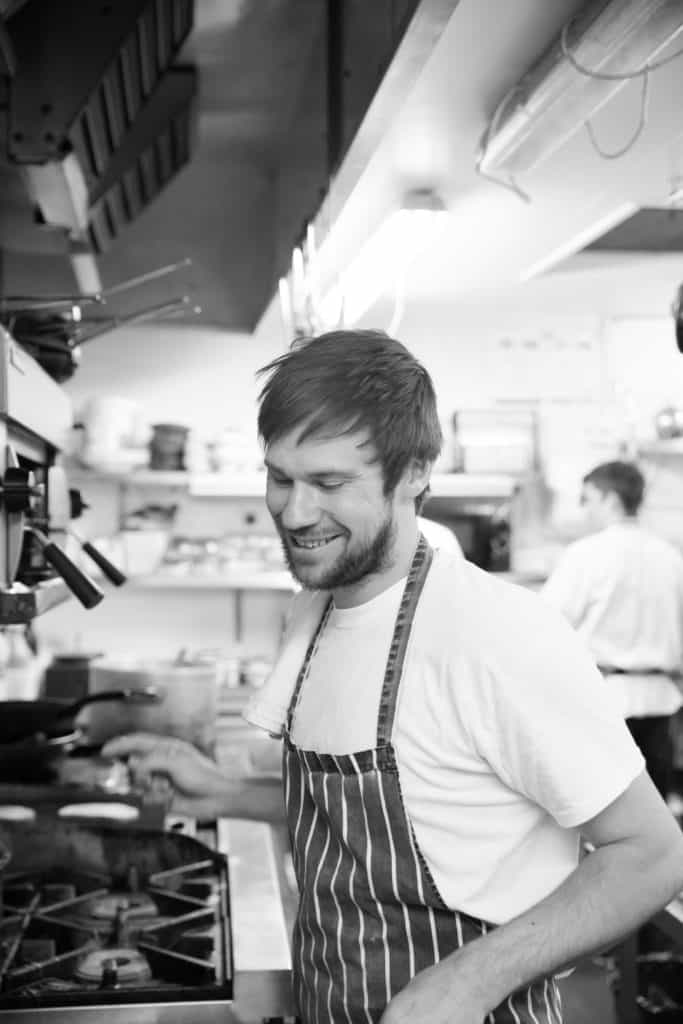 A chef at work in the Primrose Cafe kitchen